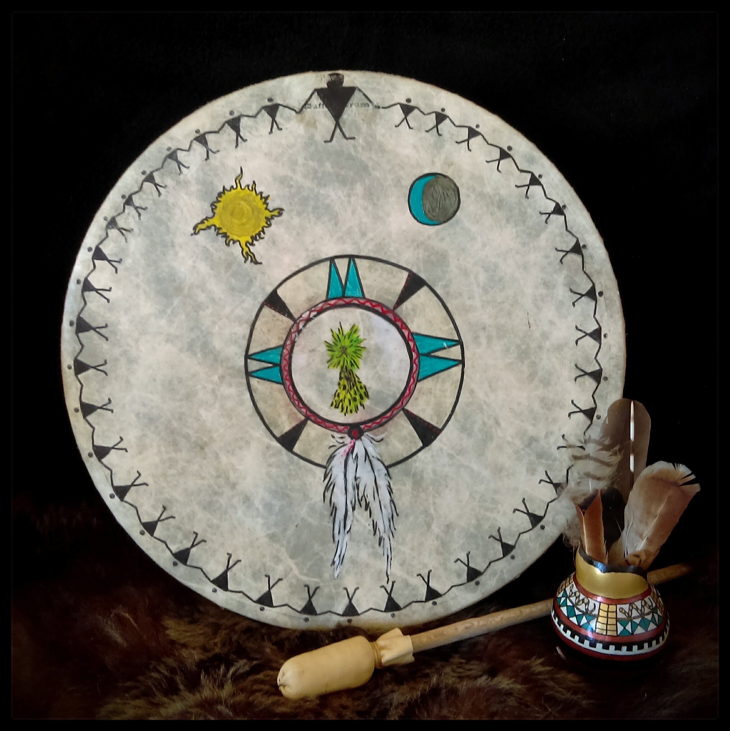 Plant Spirit Balancing Drum 22 Inch Wind Spirit Teaching